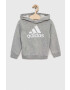 adidas Детски суичър LK BL FT в сиво с качулка с принт - Pepit.bg