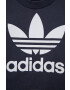 adidas Originals Детска памучна тениска HE2190 в тъмносиньо с изчистен дизайн - Pepit.bg