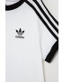 adidas Originals Детска памучна тениска в бяло с апликация - Pepit.bg