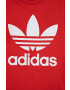 adidas Originals Детска тениска HC1970 в червено с принт - Pepit.bg