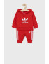 adidas Originals Детски анцуг HE4672 в червено - Pepit.bg