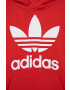 adidas Originals Детски суичър HD2020 в червено с принт - Pepit.bg