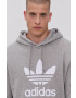 adidas Originals Памучен суичър H06669 мъжки в сиво с принт - Pepit.bg