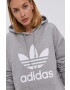 adidas Originals Памучен суичър HC9463 мъжка в кафяво с десен - Pepit.bg