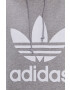 adidas Originals Памучен суичър HC9463 мъжка в кафяво с десен - Pepit.bg