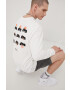 adidas Originals Памучна блуза с дълги ръкави HF4783 Adventure Longsleeve в бяло с принт - Pepit.bg