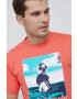 adidas Originals Памучна тениска HF4795 Adventure C-Butterfly Pocket Tee в сиво с принт - Pepit.bg