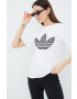 adidas Originals Памучна тениска Trefoil Moments HB9436 в бяло - Pepit.bg