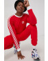 adidas Originals Панталон HG3904 Adicolor Essentials Trefoil Pants мъжки в червено с изчистен дизайн - Pepit.bg