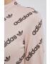 adidas Originals Рокля HM4891 в бежово къс модел с кройка по тялото - Pepit.bg