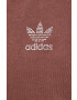 adidas Originals Суичър HF6768 дамски в кафяво с изчистен дизайн - Pepit.bg