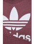 adidas Originals Суичър Adicolor HC4620 дамски в лилаво с изчистен дизайн - Pepit.bg