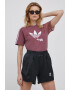 adidas Originals Тениска Adicolor HC7044 дамска в лилаво - Pepit.bg