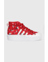 adidas Originals Високи кецове в червено - Pepit.bg