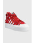adidas Originals Високи кецове в червено - Pepit.bg