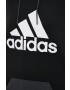 adidas Памучен суичър в черно с принт - Pepit.bg