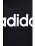 adidas Памучен суичър в черно с качулка с десен - Pepit.bg