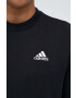 adidas Памучен суичър в черно с апликация - Pepit.bg