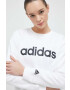 adidas Памучен суичър в бяло с принт - Pepit.bg