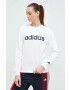 adidas Памучен суичър в бяло с принт - Pepit.bg
