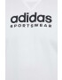 adidas Памучна тениска в бяло с десен - Pepit.bg