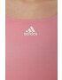 adidas Performance Бански костюм Melbourne Print 3-stripes HA6006 в розово с мека чашка - Pepit.bg