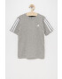 adidas Performance Детска памучна тениска H65798 в меланж на сиво - Pepit.bg