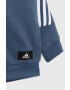 adidas Performance Детски суичър в лилаво с качулка с апликация - Pepit.bg