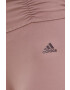 adidas Performance Клин за йога Studio Gathered в лилаво с изчистен дизайн - Pepit.bg