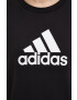 adidas Performance Памучен суичър в черно с принт - Pepit.bg