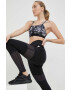 adidas Performance Спортен сутиен AeroReact В сиво с десен - Pepit.bg