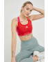 adidas Performance Спортен сутиен Powerreact в червено с десен - Pepit.bg