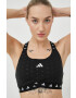 adidas Performance Спортен сутиен PowerReact в черно с десен - Pepit.bg