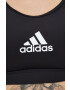 adidas Performance Спортен сутиен PowerReact в черно с изчистен дизайн - Pepit.bg