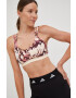 adidas Performance Спортен сутиен Yoga Essentials Studio в бежово с десен - Pepit.bg