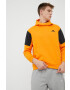 adidas Performance Суичър HE9819 в оранжево с принт - Pepit.bg