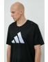 adidas Performance Тениска за бягане Run Icons В черно с принт - Pepit.bg