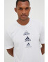 adidas Performance Тениска за трениране Designed To Move в бяло с принт - Pepit.bg