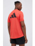 adidas Performance Тениска за трениране Workout Base в червено с принт - Pepit.bg