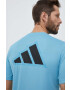 adidas Performance Тениска за трениране Workout Base Logo в синьо с принт - Pepit.bg