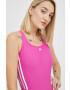 adidas Performance Цял бански Mid 3-Stripes в розово с мека чашка - Pepit.bg