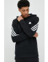 adidas Суичър в черно с качулка с принт - Pepit.bg