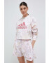 adidas Суичър в розово с десен - Pepit.bg