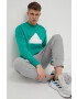 adidas Суичър в зелено с принт - Pepit.bg