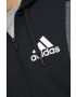 adidas Суичър в черно с качулка с десен - Pepit.bg