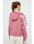 adidas Суичър в розово с качулка с апликация - Pepit.bg