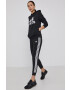 adidas Суичър GL0653 дамски в черно с принт - Pepit.bg
