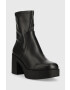 Aldo Боти Upstep в черно с висок ток - Pepit.bg