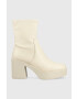 Aldo Боти Upstep в бежово с висок ток - Pepit.bg