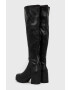 Aldo Ботуши Upscale в черно с висок ток - Pepit.bg